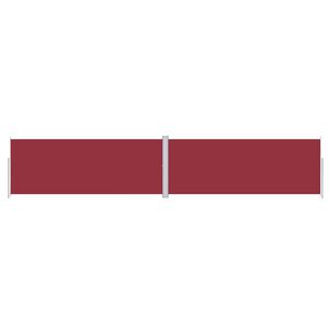 vidaXL Auvent lat&eacute;ral r&eacute;tractable Rouge 200x1000 cm