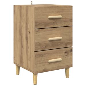 vidaXL Cabinet de chevet Ch&ecirc;ne artisanal 40 x 40 x 66 cm