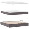 vidaXL Lit avec rangement et matelas Gris 180 x 200 cm Simili cuir