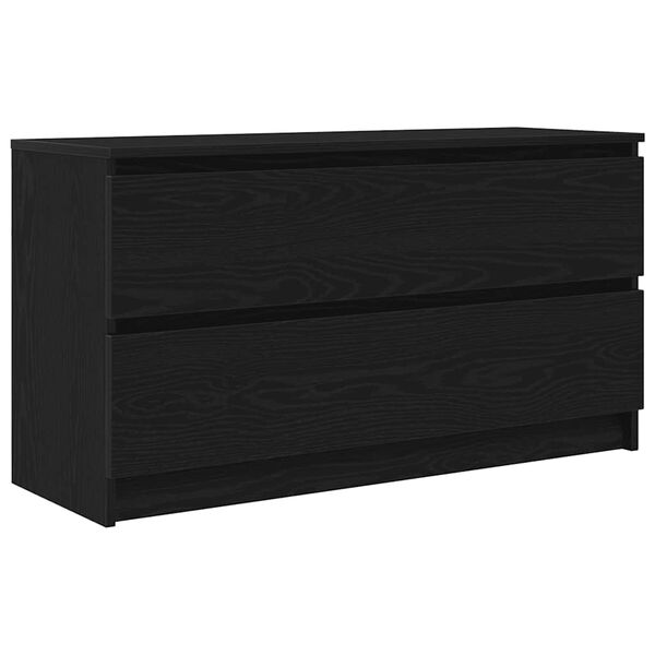 vidaXL Meuble TV noir 100x35x54 cm bois d'ing&eacute;nierie