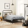 vidaXL T&ecirc;te de lit de remplacement m&eacute;tal noir 100 cm