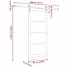 vidaXL Porte coulissante ORKDAL Blanc 86 x 198,5 cm Pin massif