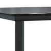 vidaXL Ensemble &agrave; manger de jardin 7pcs noir poly rotin verre