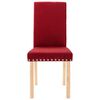 vidaXL Chaises &agrave; manger lot de 6 rouge bordeaux tissu