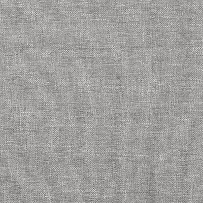 vidaXL Tête de lit avec oreilles Gris clair 93x23x118/128 cm Tissu