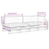 vidaXL Coussins de palette lot de 5 rouge tissu