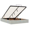 vidaXL Cadre de lit ottoman avec matelas gris clair 140x200 cm velours