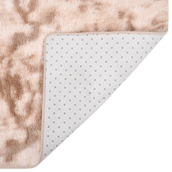vidaXL Tapis &agrave; poils longs Cr&egrave;me 230x160 cm