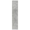 vidaXL Biblioth&egrave;que gris b&eacute;ton 57x28,5x141 cm bois d'ing&eacute;nierie