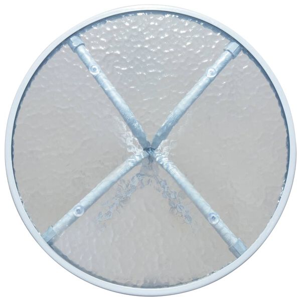 vidaXL Table de bistro Gris 50x71 cm Acier