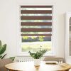 vidaXL Store z&egrave;bre marron 80x100 cm largeur du tissu 75,9 cm polyester
