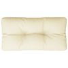 vidaXL Coussin de palette cr&egrave;me 70x40x12 cm tissu