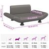 vidaXL Lit pour chien gris 70x45x28 cm similicuir