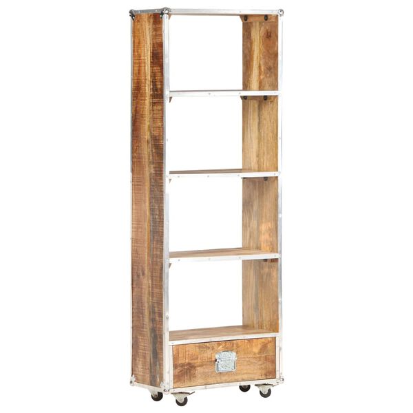 vidaXL Biblioth&egrave;que 56x28x163 cm Bois massif de manguier brut