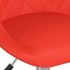 vidaXL Chaises pivotantes &agrave; manger lot de 4 rouge similicuir