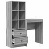 vidaXL Bureau avec tiroir 2 pcs Gris Sonoma