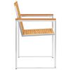 vidaXL Chaises de jardin avec coussins lot de 2 Teck solide et acier
