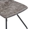 vidaXL Chaises &agrave; manger lot de 2 marron fonc&eacute; similicuir