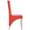vidaXL Chaises &agrave; manger lot de 2 rouge bordeaux similicuir