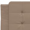 vidaXL Cadre de lit sans matelas Zadar cappuccino 100x200 cm similicuir
