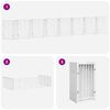 vidaXL Barri&egrave;re pour chien porte pliable 15 panneaux bois de peuplier
