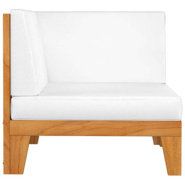 vidaXL Salon de jardin 2 pcs avec coussins Bois d'acacia solide