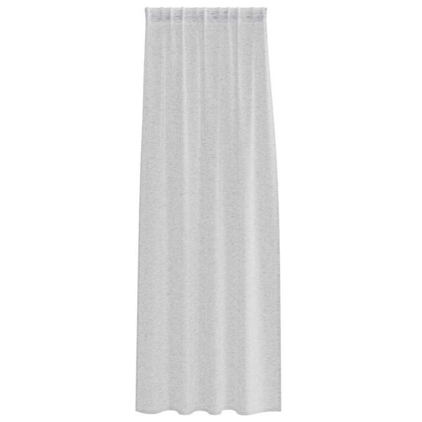 vidaXL Rideau en Voile 2 pcs Gris clair 225 x 140 cm Polyester