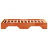 vidaXL Cadre de lit sans matelas empilable cire marron 100x200 cm