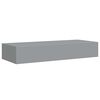 vidaXL &Eacute;tag&egrave;re &agrave; tiroir murale Gris 60x23,5x10 cm MDF