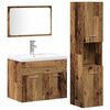 vidaXL Ensemble de mobilier de salle de bain 4 pi&egrave;ces Marron