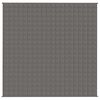 vidaXL Couverture lest&eacute;e Gris 200x200 cm 9 kg Tissu