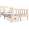 vidaXL Cadre de lit sans matelas bois massif