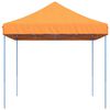vidaXL Tente de réception pliable escamotable orange 410x279x315 cm