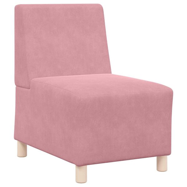 vidaXL Unit&eacute; de Sofa Modulaire Sans Accoudoirs 2 pcs Rose
