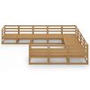 vidaXL Salon de jardin 10 pcs bois de pin massif