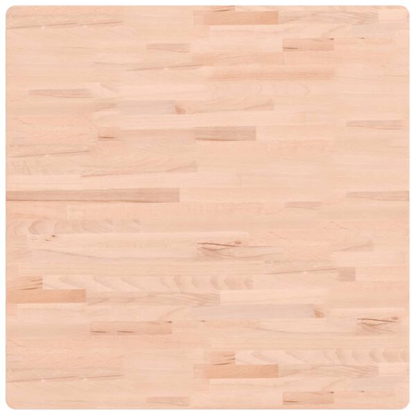 vidaXL Dessus de table 80x80x2,5 cm carr&eacute; bois massif de h&ecirc;tre