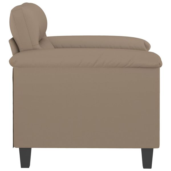 vidaXL Fauteuil Cappuccino 60 cm Similicuir