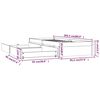 vidaXL Cadre de lit sans matelas avec tiroirs blanc 90x200 cm