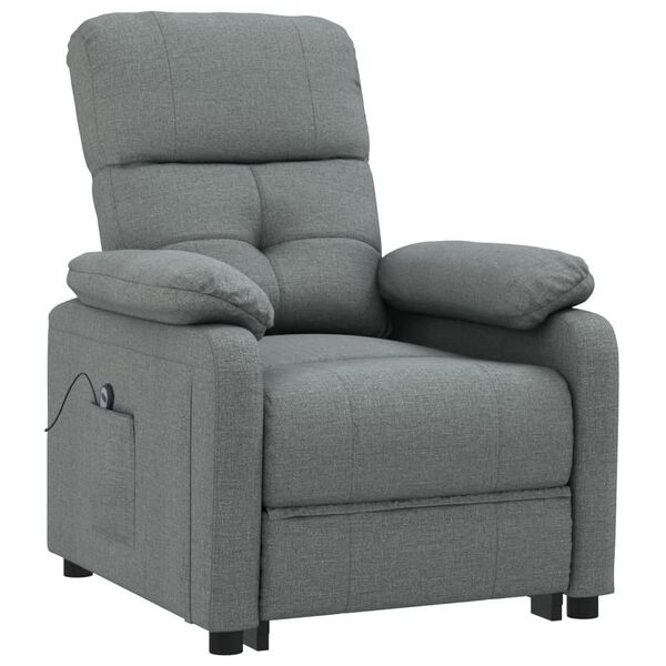 vidaXL Fauteuil Gris fonc&eacute; Tissu