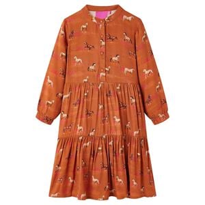 Robe pour enfants cognac 104