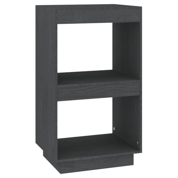 vidaXL Biblioth&egrave;que Gris 40x35x71 cm Bois de pin massif