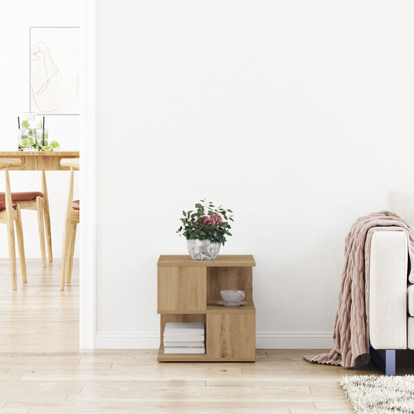 vidaXL Table d'appoint Ch&ecirc;ne artisanal 40 x 40 x 40 cm