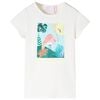 T-shirt pour enfants &eacute;cru 128