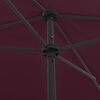 vidaXL Parasol de plage rouge bordeaux 200x125 cm
