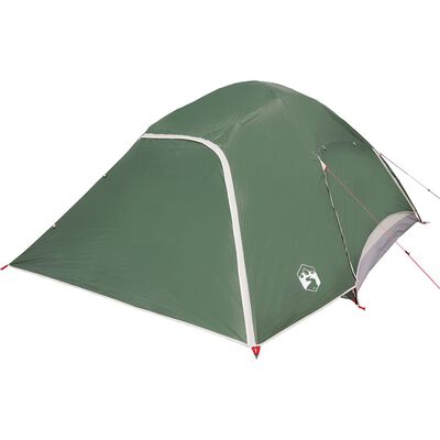 vidaXL Tente de camping à dôme 4 personnes vert imperméable