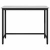 vidaXL table Gris Sonoma 80 x 50 x 76,5 cm Bois d'ing&eacute;nierie et acier