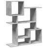 vidaXL &Eacute;tag&egrave;re s&eacute;paratrice de pi&egrave;ce gris b&eacute;ton 92x29x112 cm