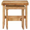 vidaXL Tables d'appoint Marron Bois de mangue massif