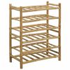 vidaXL &Eacute;tag&egrave;re &agrave; vin Naturel 57 x 29,5 x 72 cm Bambou