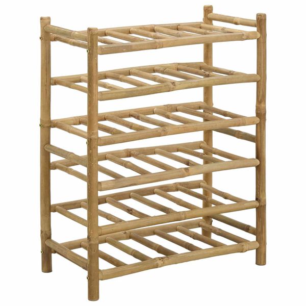 vidaXL &Eacute;tag&egrave;re &agrave; vin Naturel 57 x 29,5 x 72 cm Bambou